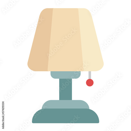 Lamps Flat Multicolor Icon