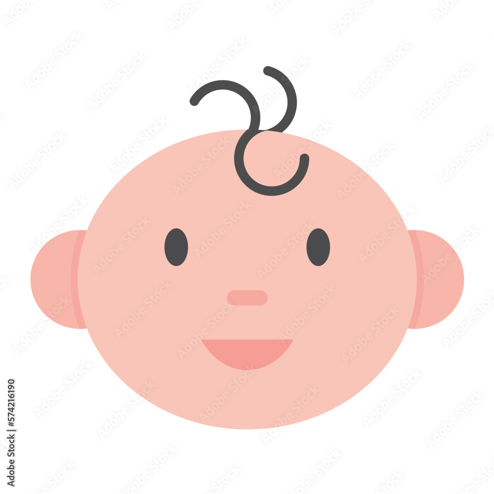 Fototapeta premium Newborn Flat Multicolor Icon