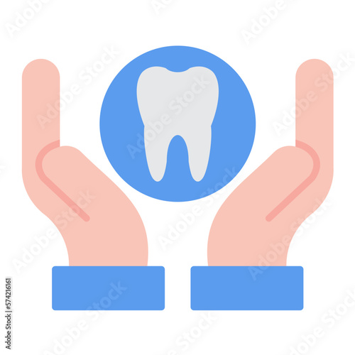 Oral Health Flat Multicolor Icon