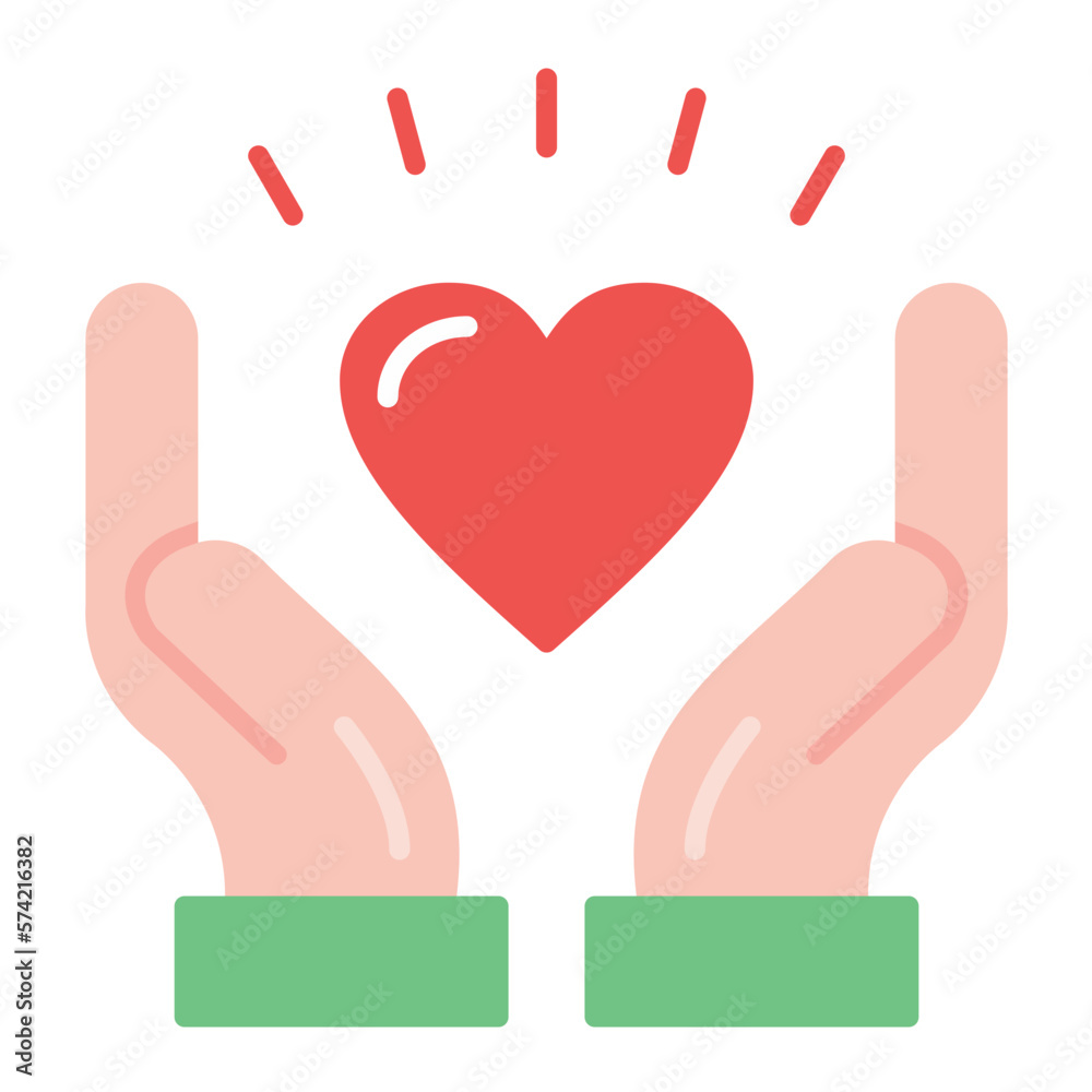 Obraz premium Respect Flat Multicolor Icon