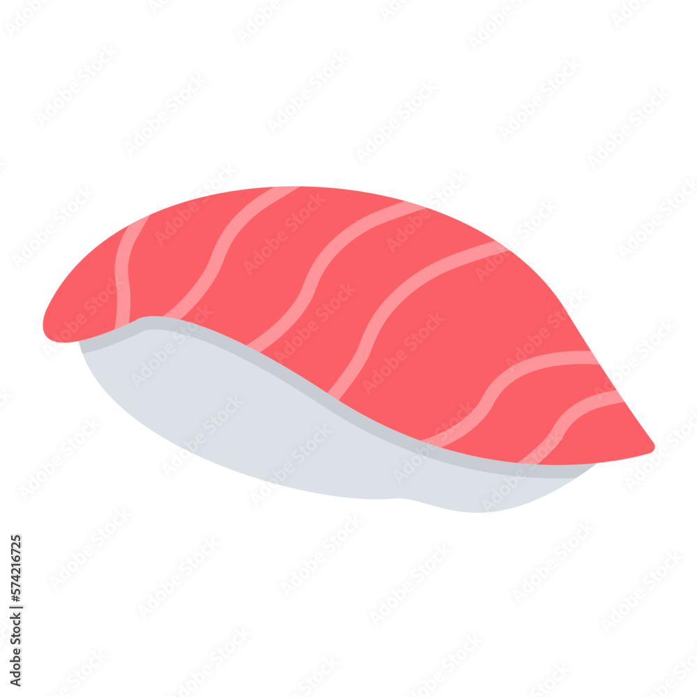 Sushi Flat Multicolor Icon