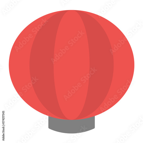 Sky Lantern Flat Multicolor Icon