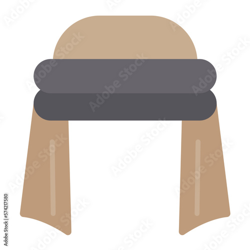 Shemagh Flat Multicolor Icon
