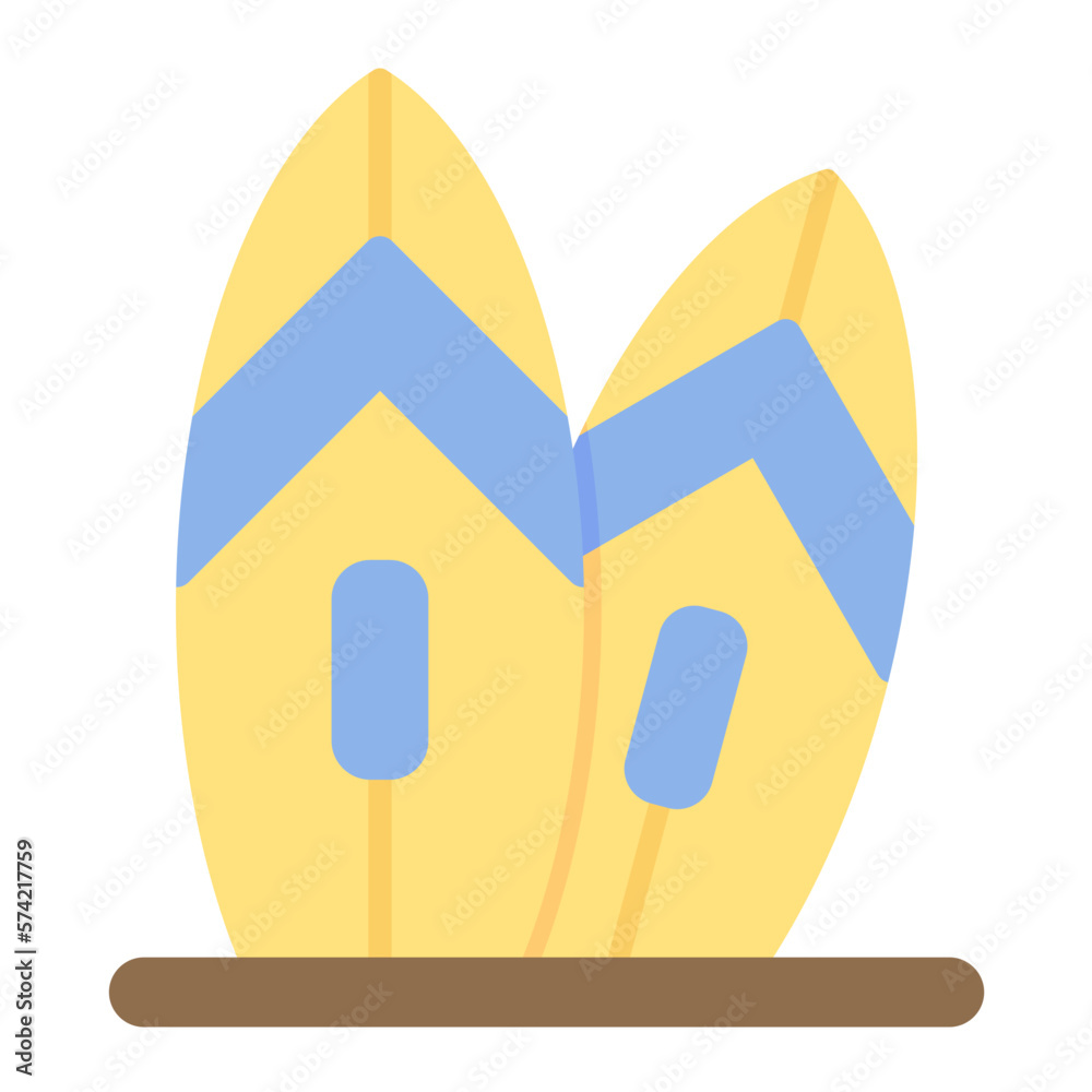 Surfing Flat Multicolor Icon Surfing Flat Multicolor Icon
