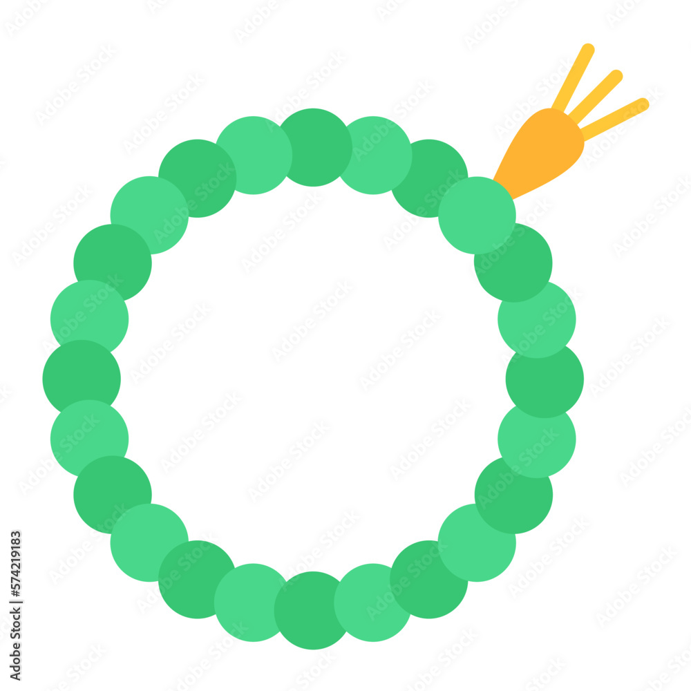 Obraz premium Praying Beads Flat Multicolor Icon