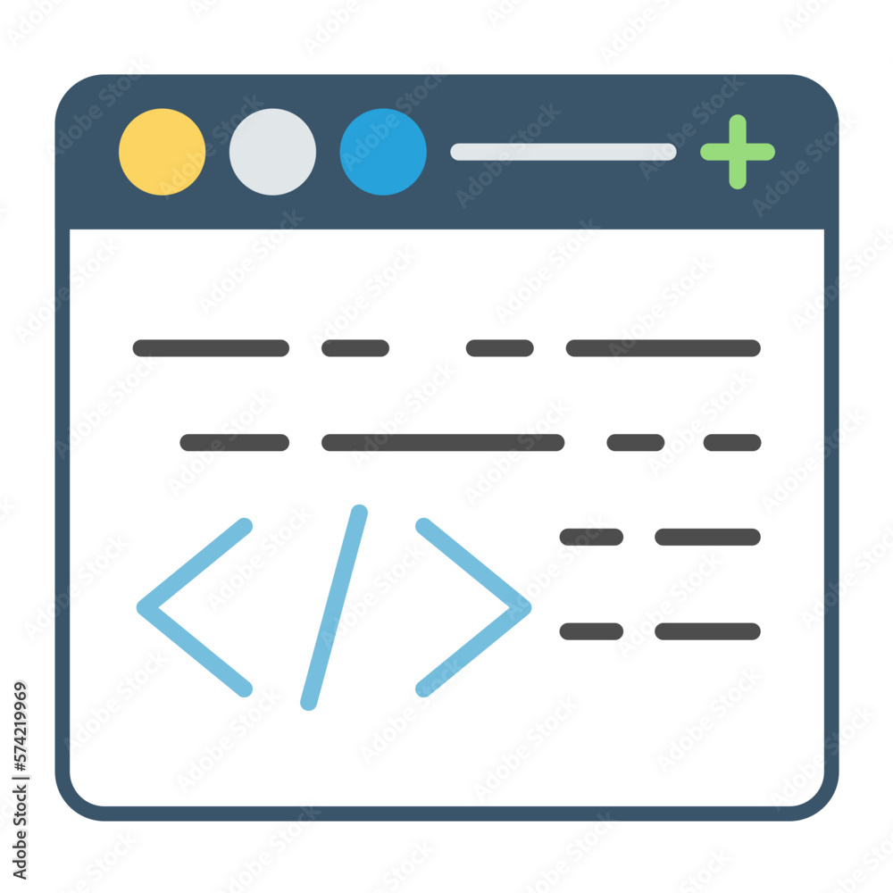 Programming Flat Multicolor Icon Programming Flat Multicolor Icon