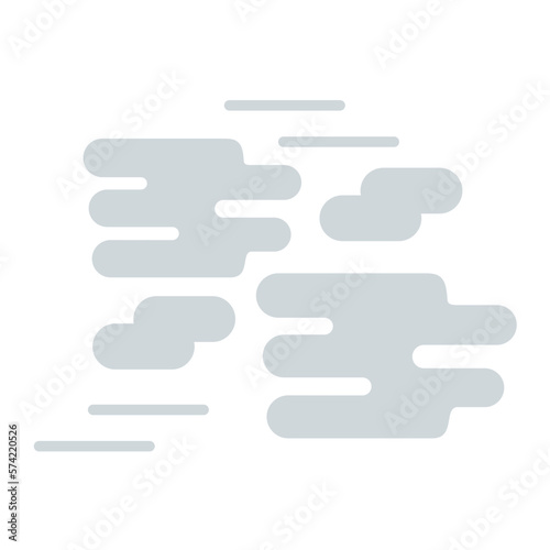 Fog Flat Multicolor Icon