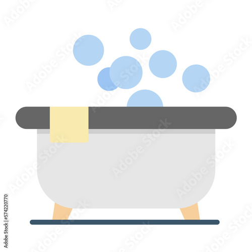 Jacuzzi Flat Multicolor Icon
