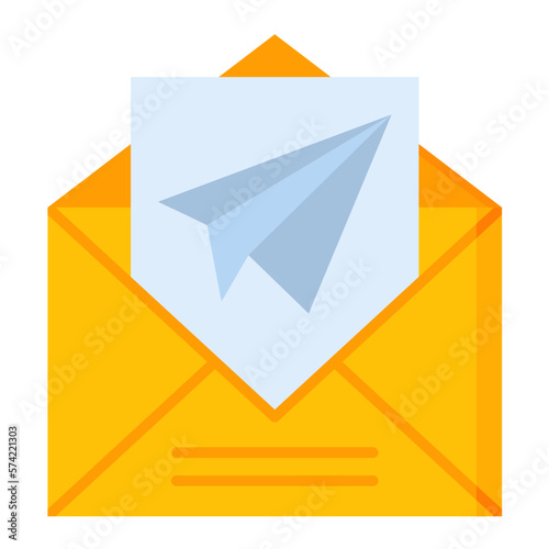 Email Sent Flat Multicolor Icon