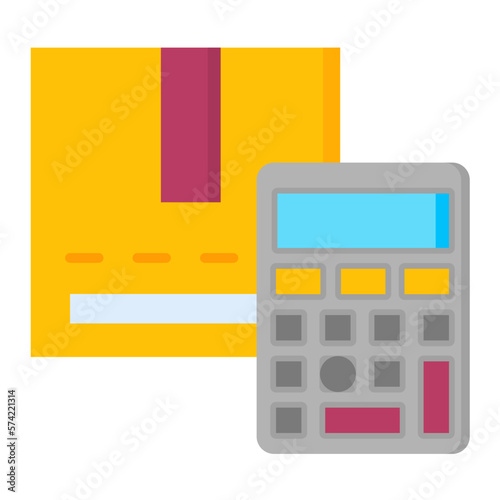 Project Estimate Flat Multicolor Icon