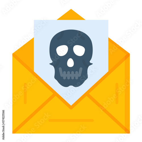 Spam Email Flat Multicolor Icon