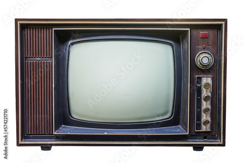 Classic Vintage Retro Style television with cut out screen