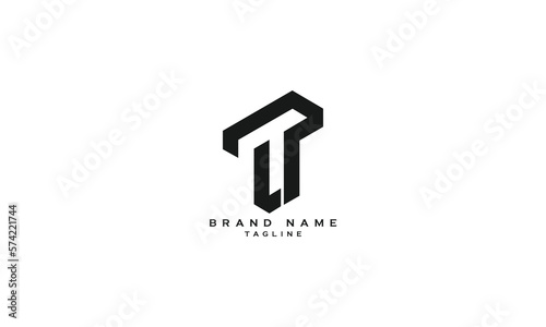 ULT, LT, TL, Abstract initial monogram letter alphabet logo design