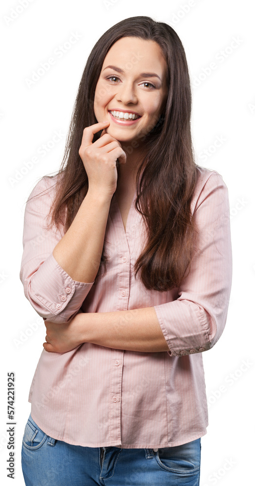 Young cute woman isolated on white background Young cute woman isolated on white background