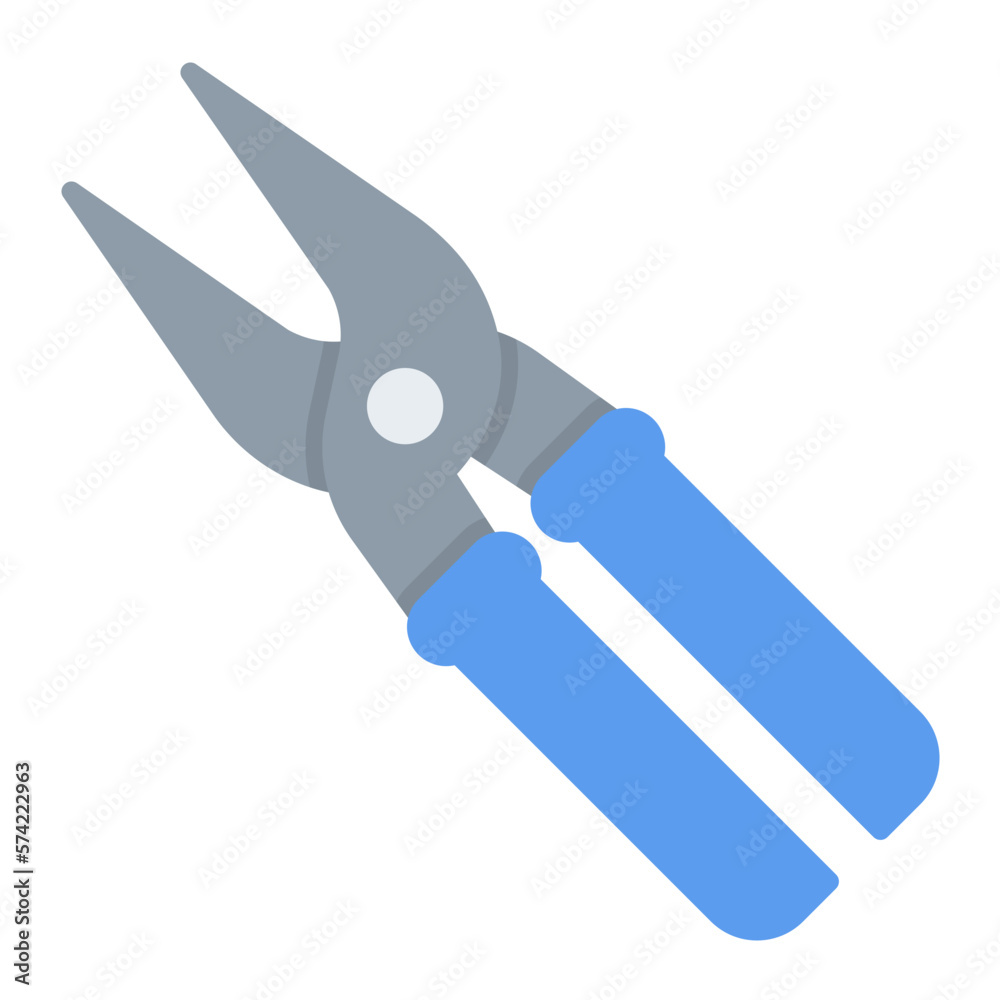 Pruners Flat Multicolor Icon Pruners Flat Multicolor Icon