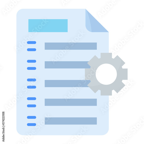 Documents Management Flat Multicolor Icon