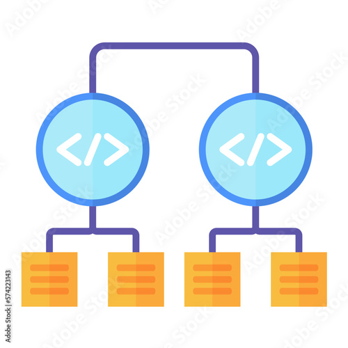 Classification Flat Multicolor Icon