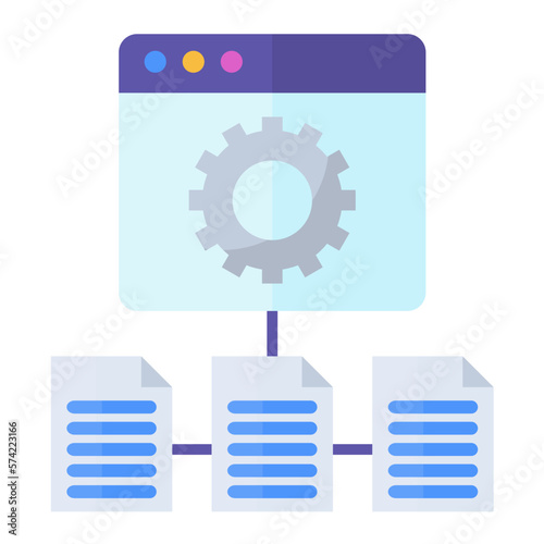 Frame Works Flat Multicolor Icon