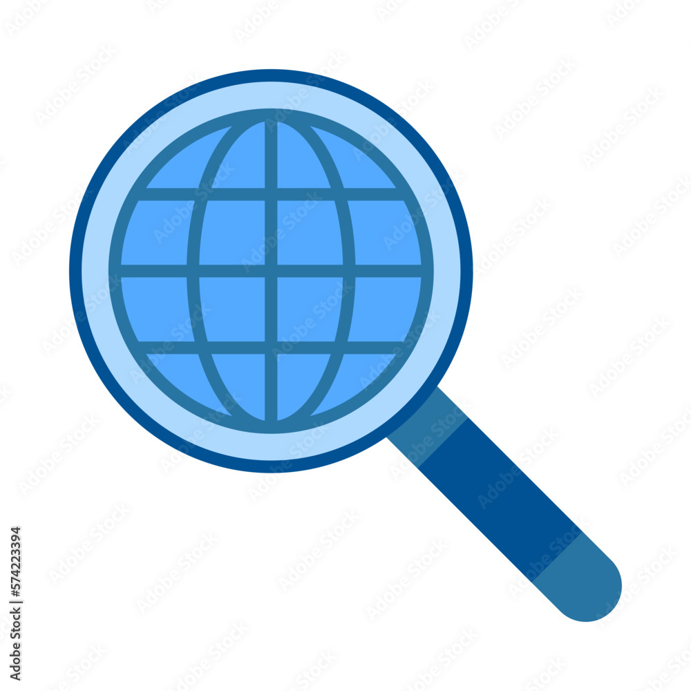 Global Search Flat Multicolor Icon Global Search Flat Multicolor Icon