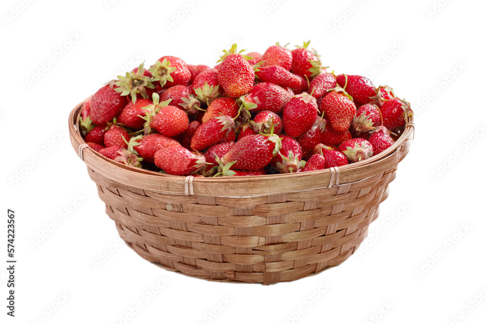 basket of strawberries isolate on transperent basket of strawberries isolate on transperent