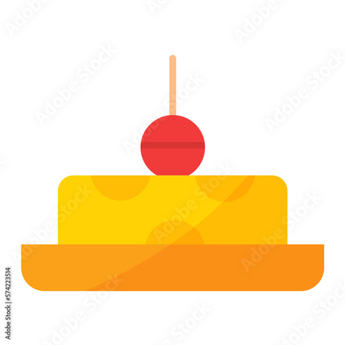 Canape Flat Multicolor Icon