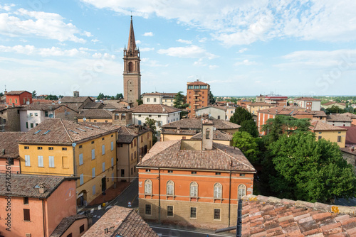 Vignola (Modena), panorama da Palazzo Contrari-Boncompagni detto Villa Barozzi