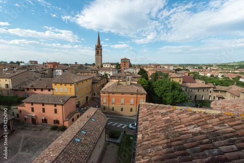 Vignola (Modena), panorama da Palazzo Contrari-Boncompagni detto Villa Barozzi