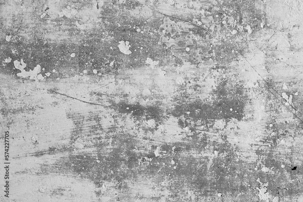 Texture of old concrete wall. Rough, stained concrete surface. Perfect for background and design. Close-up. High resolution.