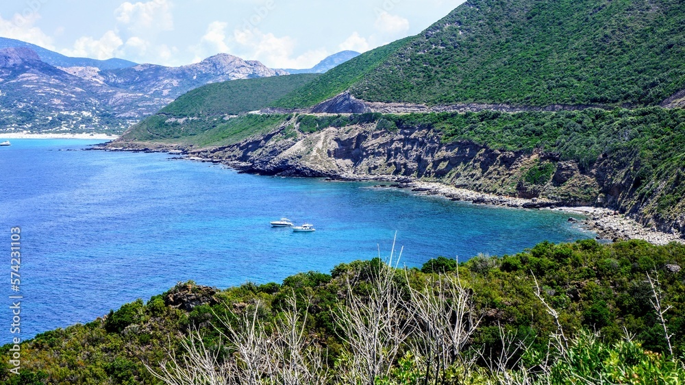 seascape of Corsica island
