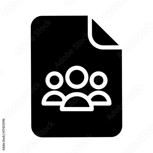 Multipal users doc icon photo