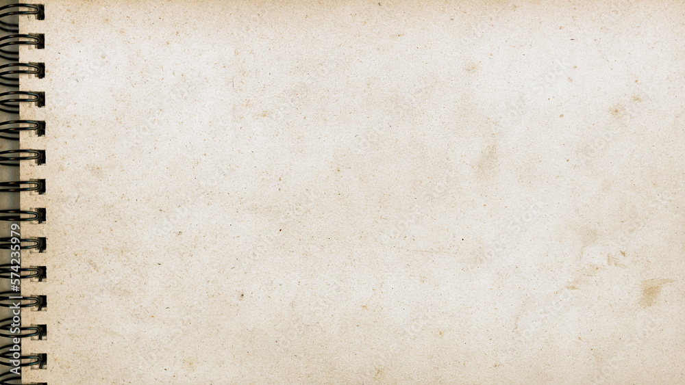 Retro notebook with textured paper background Retro notebook with textured paper background