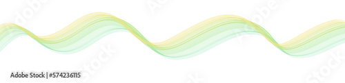 3d ribbon line curve green, wave, wavy, smooth colorful