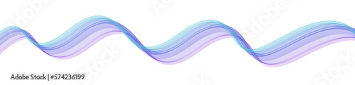 3d ribbon line curve blue purple  wave  wavy  smooth colorful