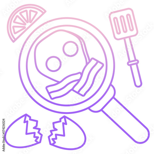 Egg omelette icon
