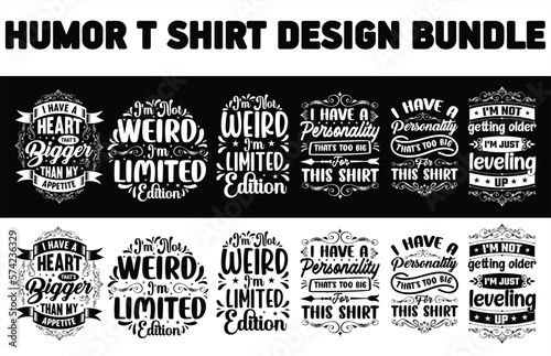 Humor t-shirt design bundle