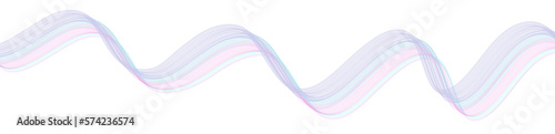 3d ribbon line curve purple, wave, wavy, smooth colorful