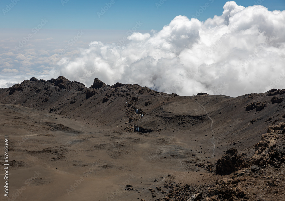 Clouds over the Mountain Peak