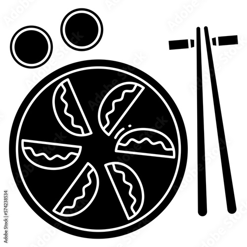 Outlined Jiaozi dish icon