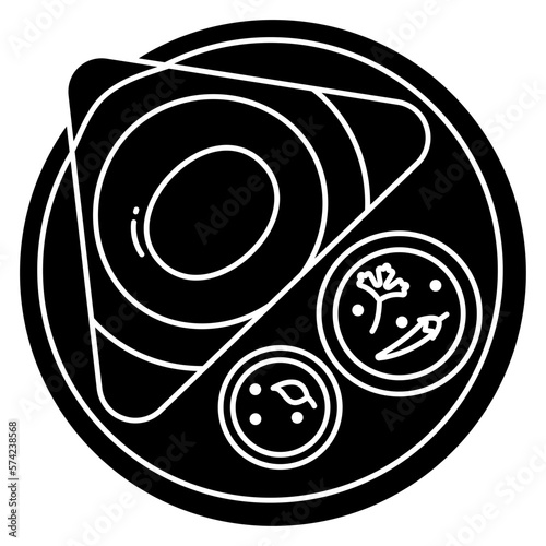 Outlined Dosa icon