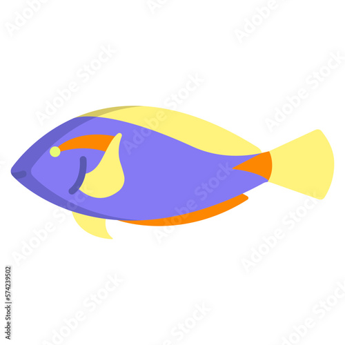 Blue tang fish icon