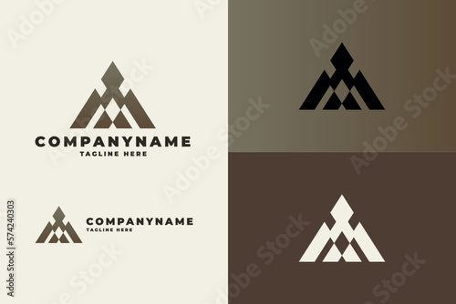 Mountane Letter M Pro Logo Template
 photo