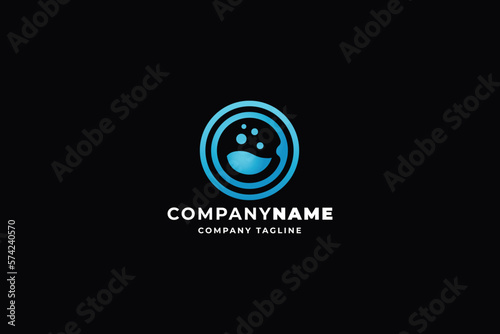 Happy Laundry Pro Logo Template
