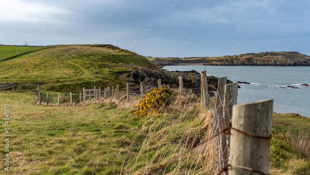 Fototapeta premium The hsitoric fsihing village of Camaes on the Isle Angelsey