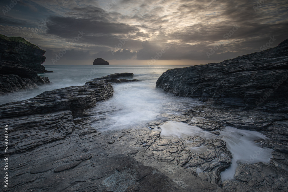 Trebarwith Strand, Cornwall, UK