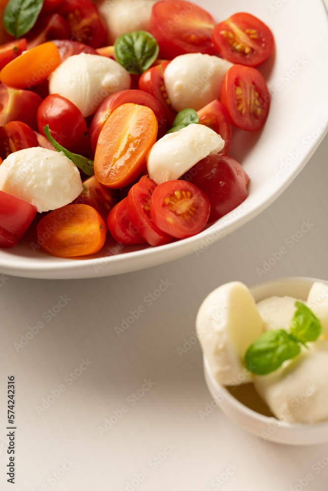 salad with tomatoes and mozzarella salad with tomatoes and mozzarella