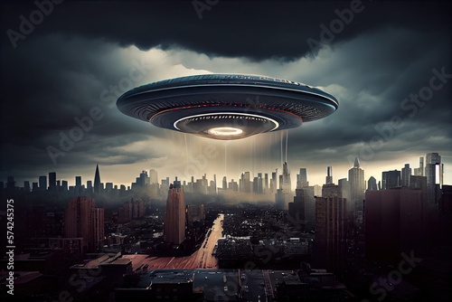 UFO sighting - Generative AI illustration