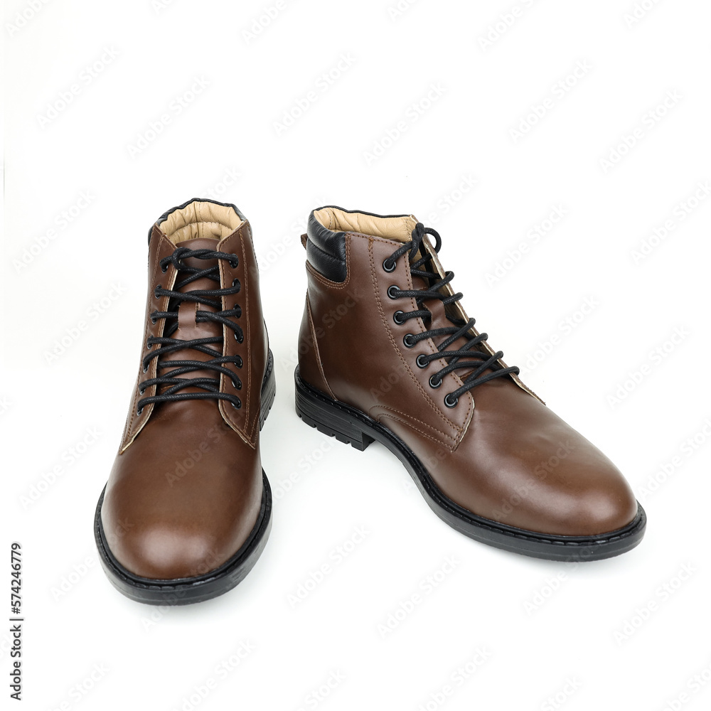pair of brown leather shoes pair of brown leather shoes