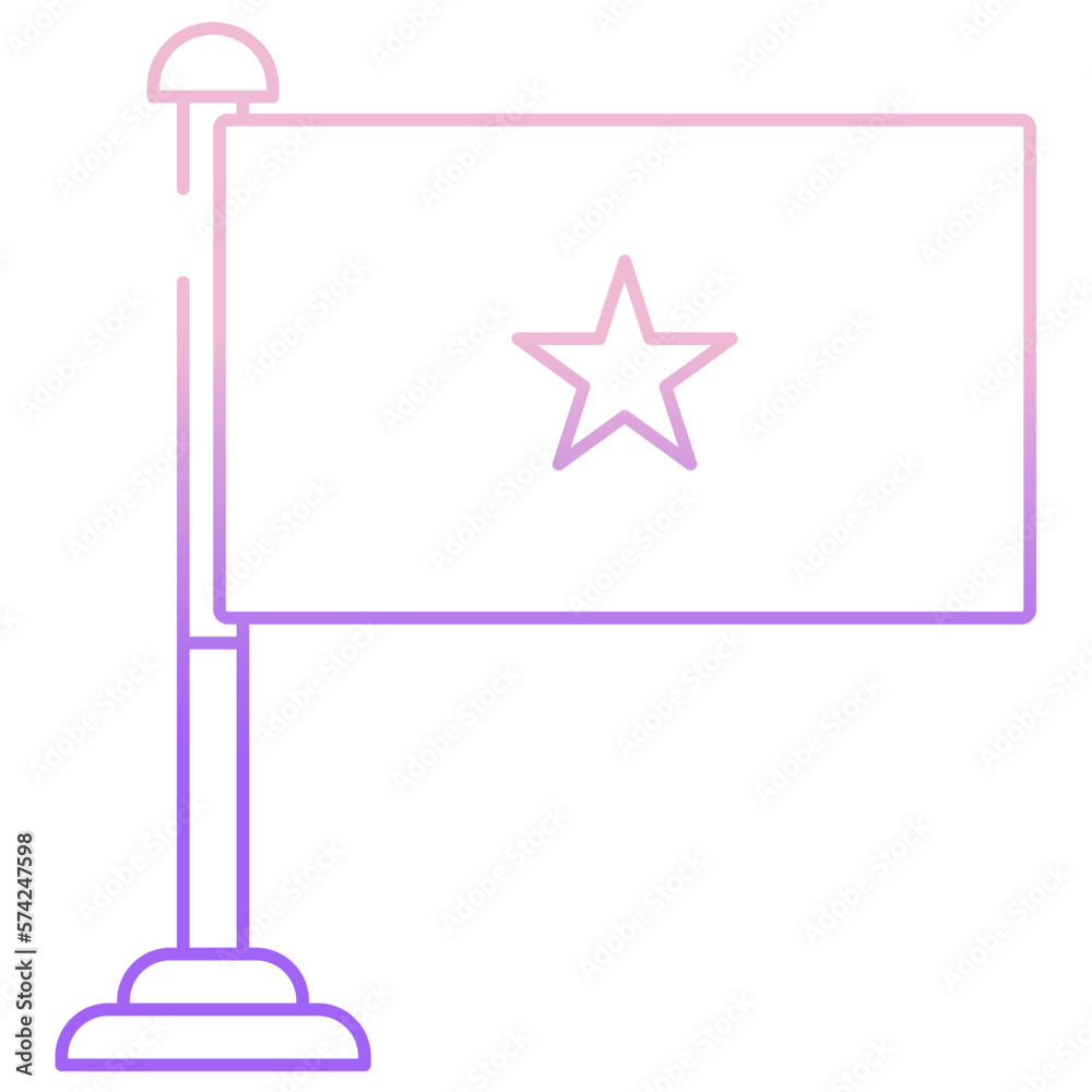 Fototapeta premium Vietnam flag icon