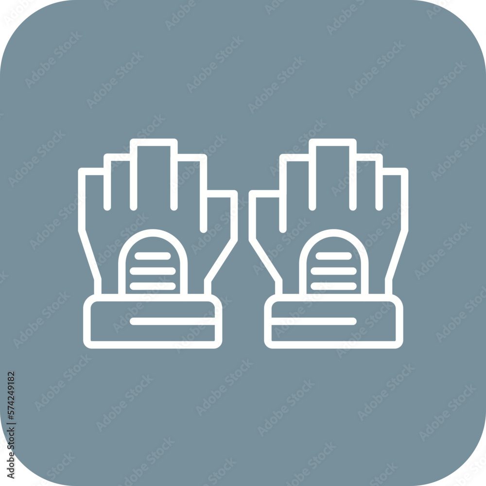 Fototapeta premium Fingerless Gloves Icon