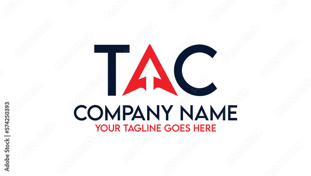 Letter TAC Financial Trading Logo Design Letter TAC Financial Trading Logo Design